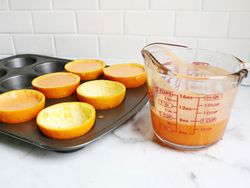 طرز تهیه ژله پرتقال در پوست پرتقال