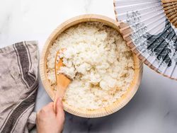 طرز تهیه برنج سوشی با پلوپز
