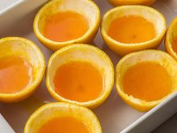 طرز تهیه ژله پوست پرتقال دو رنگ