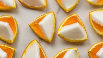 طرز تهیه ژله پوست پرتقال دو رنگ