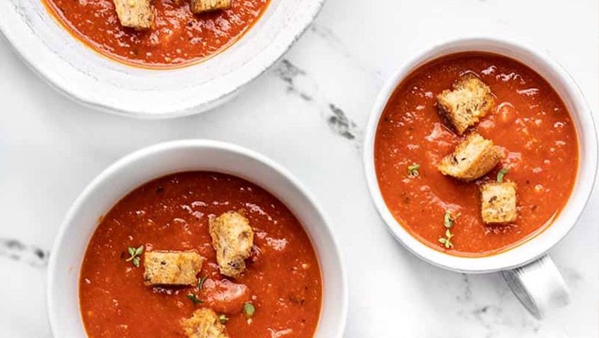 دستور پخت سوپ گوجه فرنگی با ادویه مخصوص